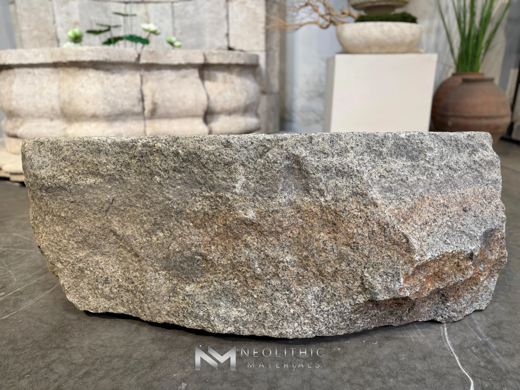Antique Granite Bench - Image 1